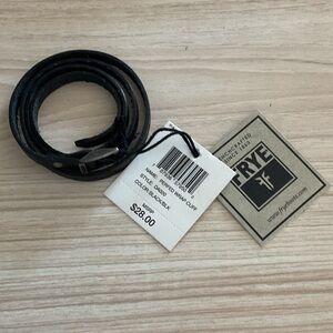 Frye Black Leather Men's Wrap Cuff